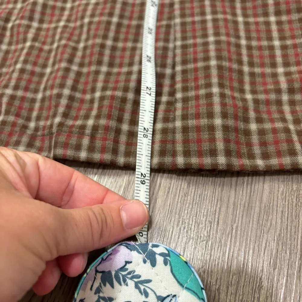 Pendleton 100% Wool Button Down‎ Shirt Tartan Plaid Brown/Red Men’s Medium - Picture 6 of 6